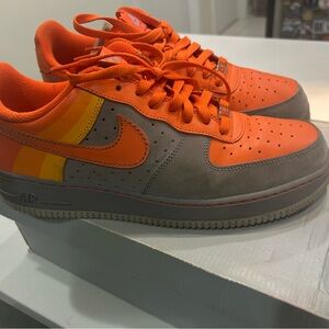 Nike  Orange and Gray Sneakers